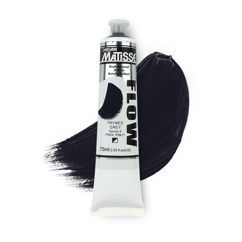 Matisse Flow Acrylic Paint 75ml - Paynes Grey -S2