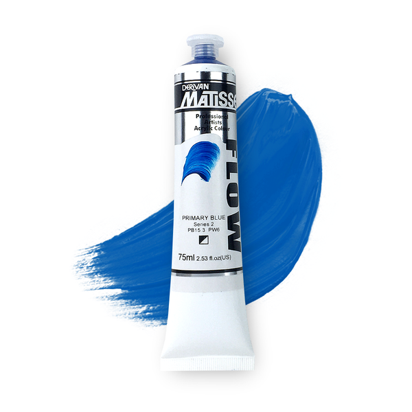 Matisse Flow Acrylic Paint 75ml - Primary Blue -S2