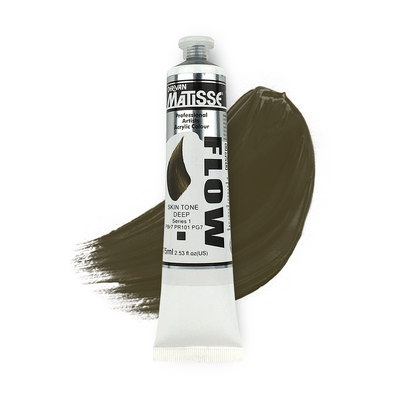 Matisse Flow Acrylic Paint 75ml - Skin Tone Deep -S1