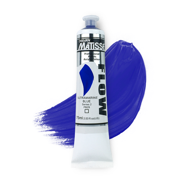 Matisse Flow Acrylic Paint 75ml - Ultramarine Blue -S2