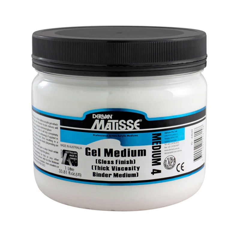 Matisse Acrylic Medium MM4 - Gel Medium 1L (Gloss Finish)