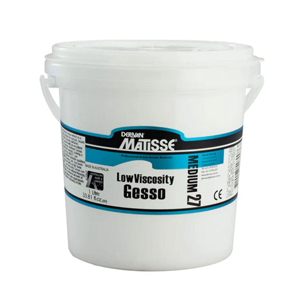 Matisse Acrylic Medium MM27 - Low Viscosity Gesso 1L