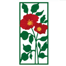 Poppy Crafts Cutting Dies #767 - Fancy Floral Banner #2*
