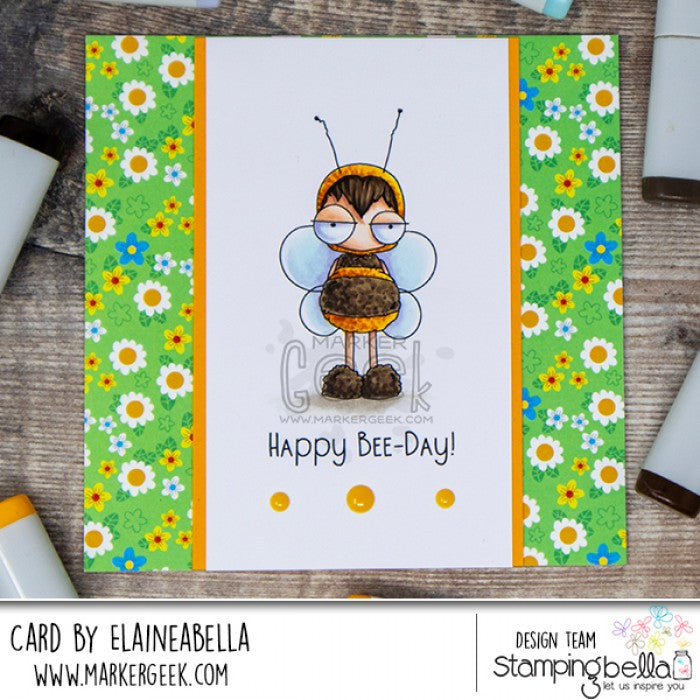 Stamping Bella Cling Stamps Mini Oddball Bee Kid*