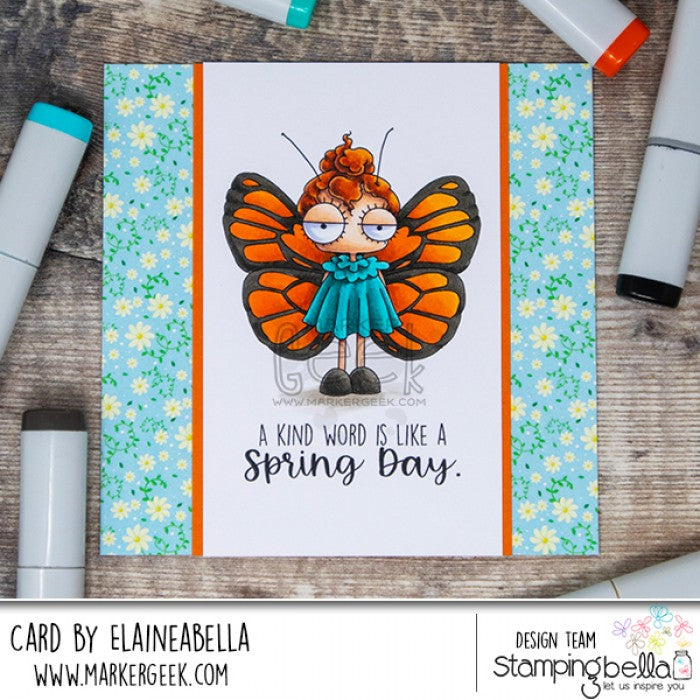 Stamping Bella Cling Stamps Mini Oddball Butterfly Girl – CraftOnline