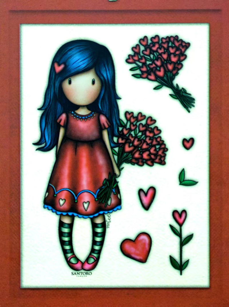 Santoro Gorjuss Rubber Stamps Nr. 687, Love Grows