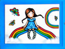 Santoro Gorjuss Rubber Stamps Nr. 688, Rainbow Heaven