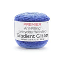 Premier Everyday Worsted Gradient Glitter Yarn - Royal Blue Tones