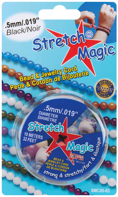 Stretch Magic Bead & Jewellery Cord .5mm x 10m Black*