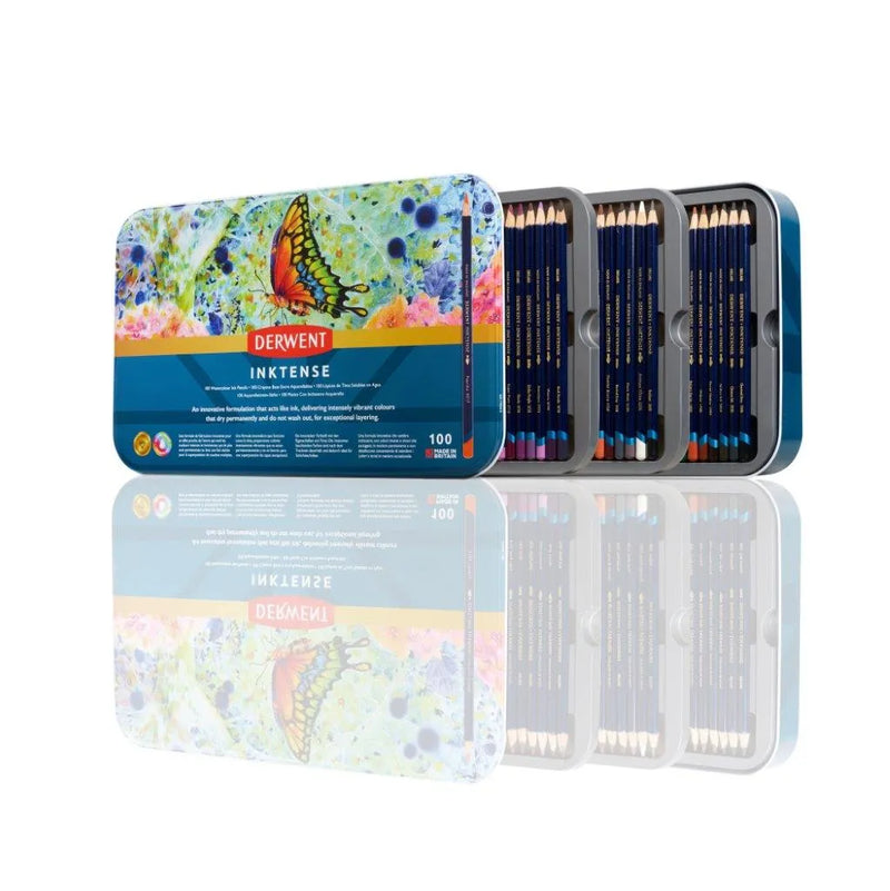 Derwent Inktense Pencil Tin Set - 100 Pencils