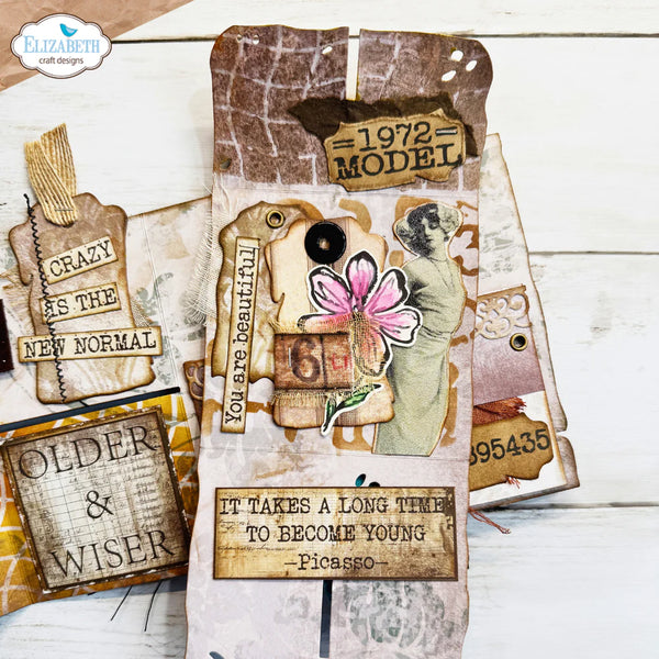 Elizabeth Craft Designs - Ephemera Hello You Die Metal Die Set