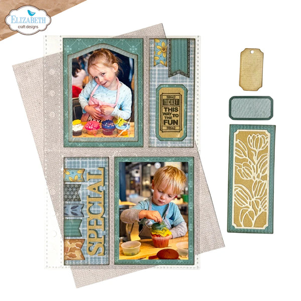 Elizabeth Craft Designs – Metal Die Set – Pocket Page Inserts 1
