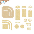Elizabeth Craft Designs – Metal Die Set – Rounded Pocket with Tags