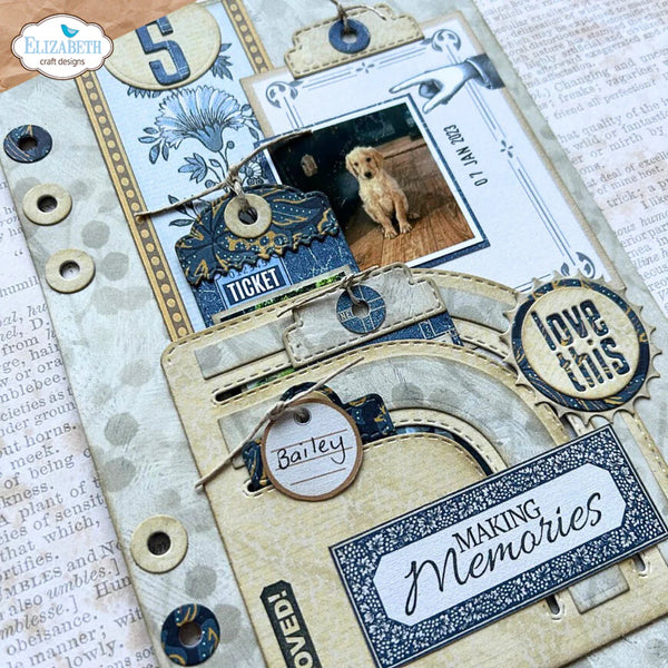 Elizabeth Craft Designs – Metal Die Set – Rounded Pocket with Tags