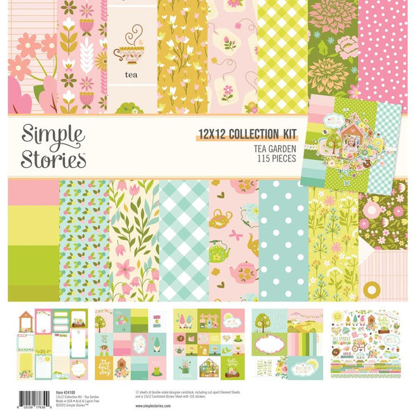 Simple Stories Collection Kit 12"X12" Tea Garden