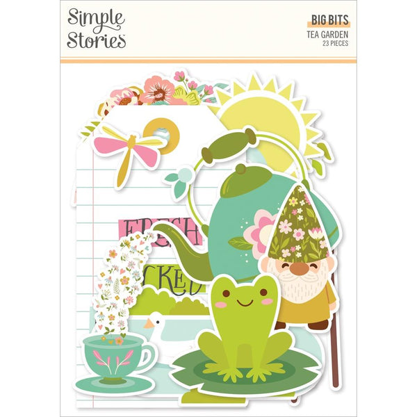 Simple Stories Tea Garden Bits & Pieces Die-Cuts 23/Pkg Big