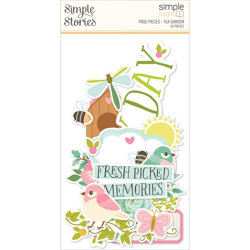 Simple Stories Simple Pages Page Pieces Tea Garden