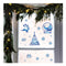 Poppy Crafts Window Stickers #11 - Christmas Collection - Blue Reindeer