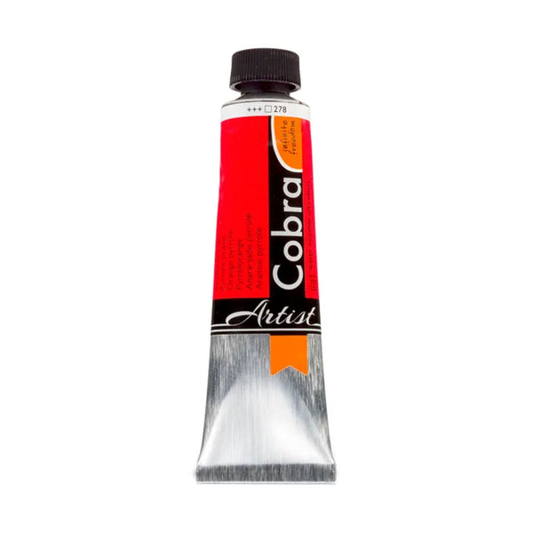 Cobra Artist Water Mixable Oil Colour  - 278 - Pyrrole Orange 40ml