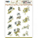 Find It Trading Precious Marieke Punchout Sheet Blue, Beautiful Butterfly