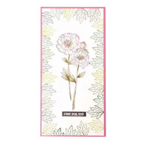 Studio Light Jenines Mindful Art Collection Clear Stamps - Peony Elements