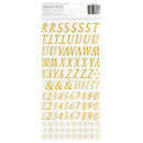American Crafts A Perfect Match Thickers Stickers w/Gold Foil 200/Pkg - Alpha*