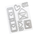 American Crafts Cutie Pie Metal Die Set 3"x 4" 6/Pkg*