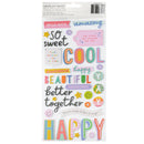 Pebbles Cool Girl Thickers Stickers 107/Pkg - Phrase