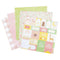 American Crafts Double-Sided Paper Pad w/Gold Foil 12"x 12" 24/Pkg - Hello Little Girl*