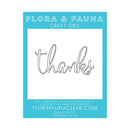 Flora & Fauna Craft Dies - Thanks Script