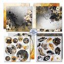 3 Quarter Designs 6"x 6" Double-Sided Papers 12 Pack - Golden Ebony