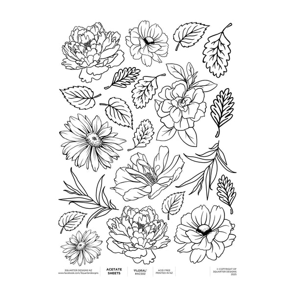3Quarter Designs Acetate Sheet A4 - Girls Weekend