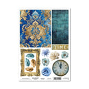 3 Quarter Designs Mini Project Sheet A4 - Grunged Baroque
