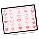Poppy Crafts Clear Stamps #527 - Valentine's Day Heart Collection #3