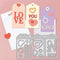 Poppy Crafts Cutting Dies #847 - Love Tags