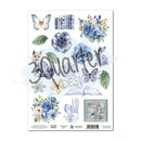Sheet of decorative stickers with floral, butterfly, and fox designs on a white background.