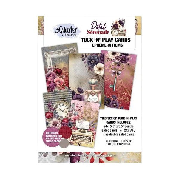 3 Quarter Designs Tuck ‘N’ Play Cards - Petal Serenade