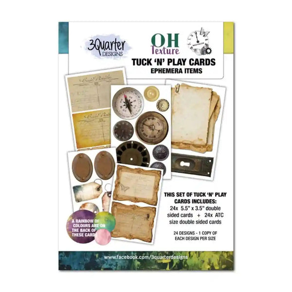 3 Quarter Designs Tuck ‘n’ Play Cards - Oh Texture