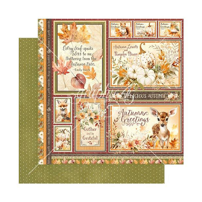 Graphic 45 Collection Pack 12"x 12" - Autumn Greetings