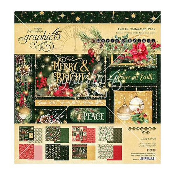 Graphic 45 Collection Pack 12"x 12" - Merry & Bright