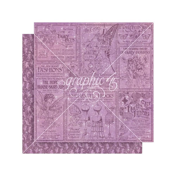 Graphic 45 Collection Pack 8"x 8" - Fairy Boutique
