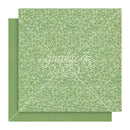 Graphic 45 Fairy Boutique Double-Sided Cardstock 12"x 12" - Spring Green Pattern & Solid