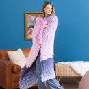 Bernat Blanket Extra Thick Perfect Phasing Yarn - Fuchsia