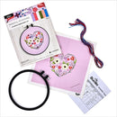 Bucilla - Mindful Stamped Embroidery Kit Peaceful Floral 6" Round