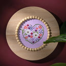 Bucilla - Mindful Stamped Embroidery Kit Peaceful Floral 6" Round