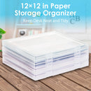 Universal Crafts Stackable 12"x 12" Paper Storage Organiser 4 Pack