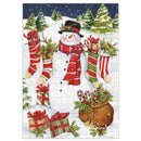 Lang Jigsaw Puzzle 300 Pieces 14"X20" Snowman & Stockings*