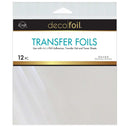 Deco Foil Transfer Sheets 6"X6" 12/Pkg - Blizzard