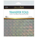 Deco Foil Transfer Sheets 6"X6" 12/Pkg - Icy