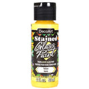 DecoArt Stained Glass Paint 2oz - Yellow*